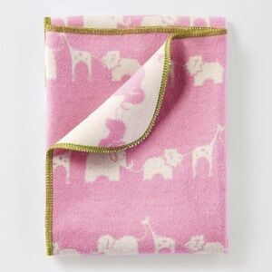 Serena and Lily Pink Safari Elephant Baby Blanket cotton soft cozy‎